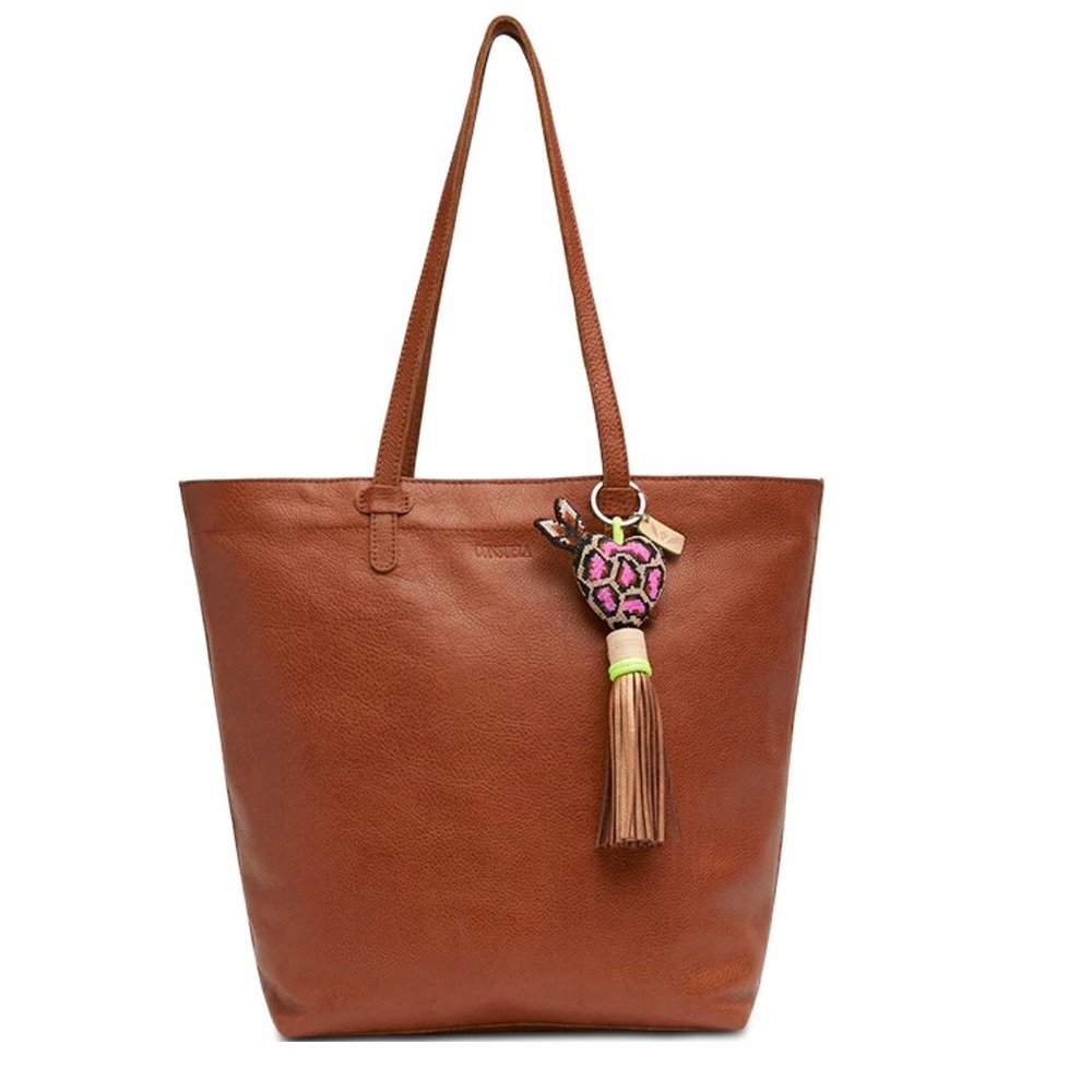 consuela daily tote In brandy. Leather Bag. Travel,‎ Work, Beach. NWT